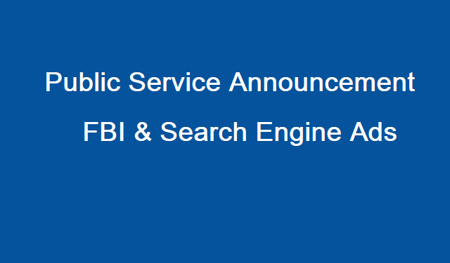 Search Engine Ads Warning