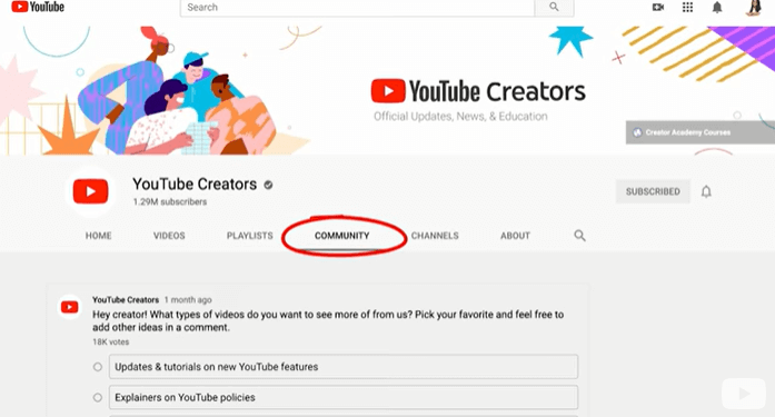 YouTube Include Quizzes In The Community Post Feature