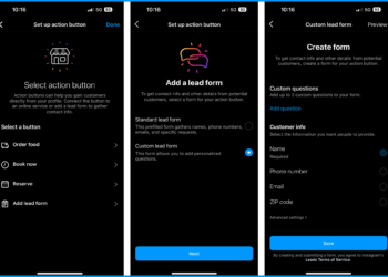 Instagram Leads Form Button
