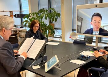 Thierry Breton and Shou Zi Chew