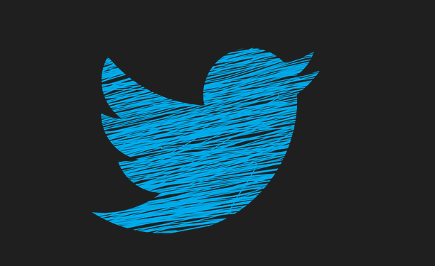 Twitter Bird Black