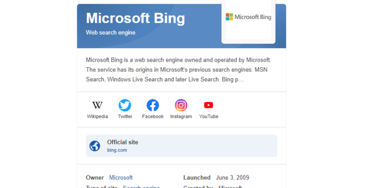 Bing Lastmode