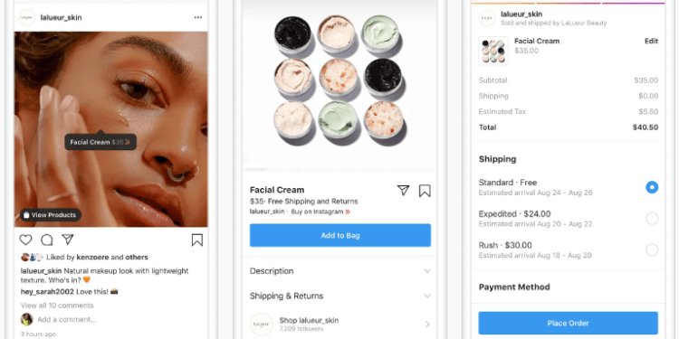 Instagram Live Shopping