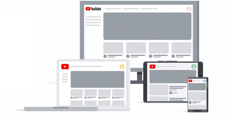 YouTube Home Page Ad Placement