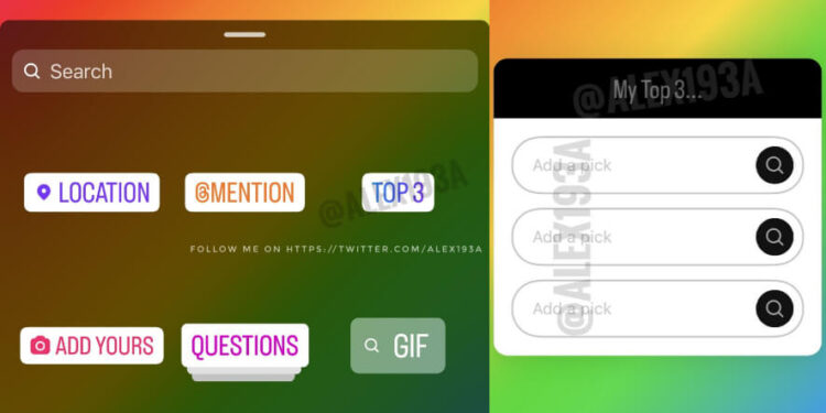 Instagram Is Experimenting With A New _Top 3_ Sticker