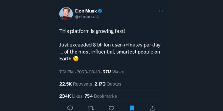 Twitter Now Shows Bookmarks Count Metric