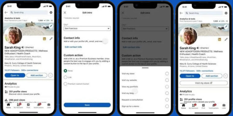 LinkedIn Premium Adds Custom CTA Buttons To Member Profiles