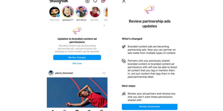 Instagram Renames Content Ads As Partnership Ads