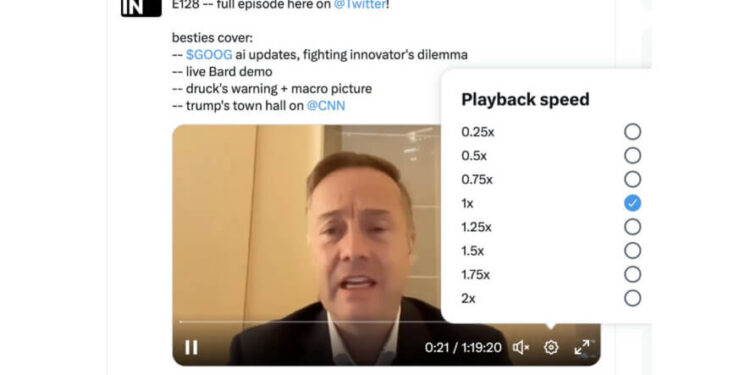 Twitter Introduces Video Playback Speed Controls