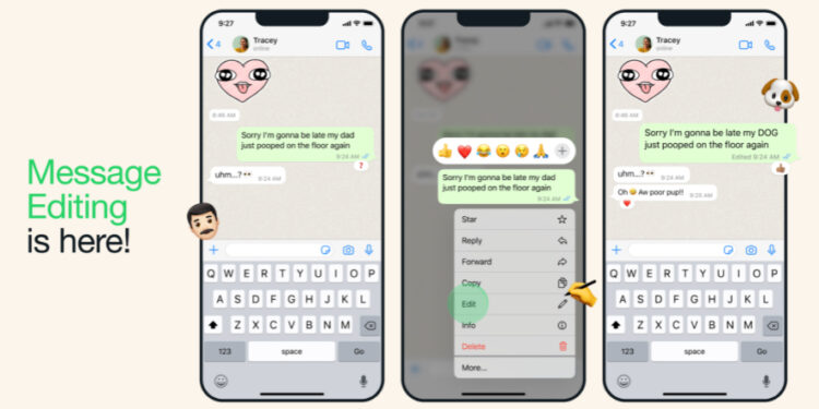 WhatsApp Introduces Message Editing Feature