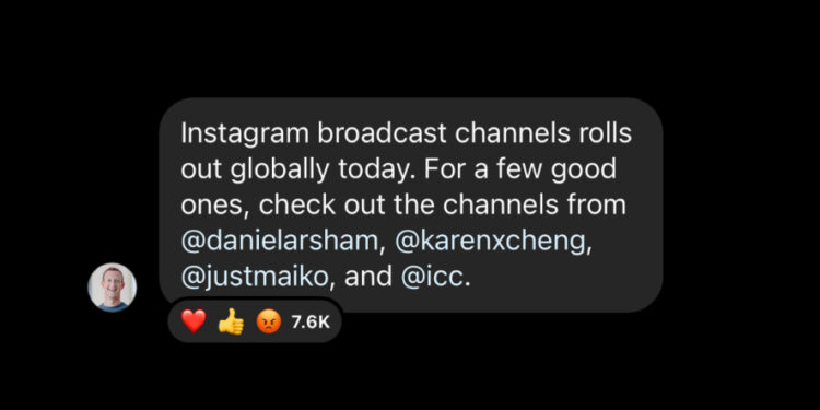 Instagram Rolls Out Broadcast Channels Worldwide
