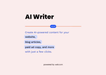 Web.com Introduces AI Writer And Domain Name Generator