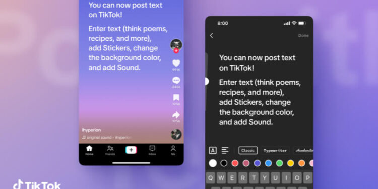 TikTok Introduces Text Posts To Expand Creative Options