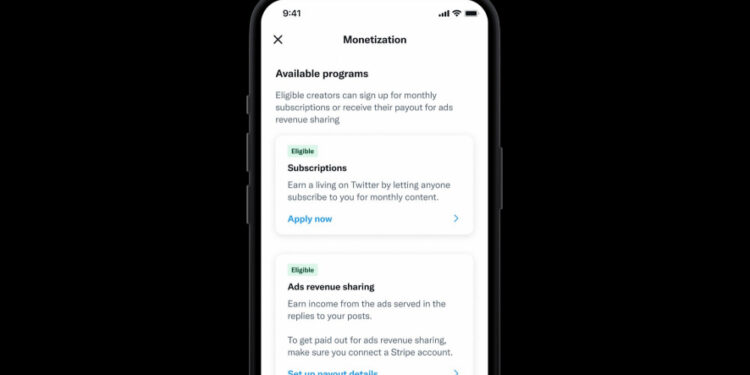 Twitter To Roll Out Ad Revenue Share And Subscription Programs