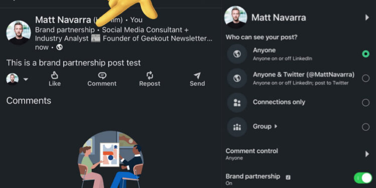 LinkedIn Boosts Transparency With 'Brand Partnership' Label Feature