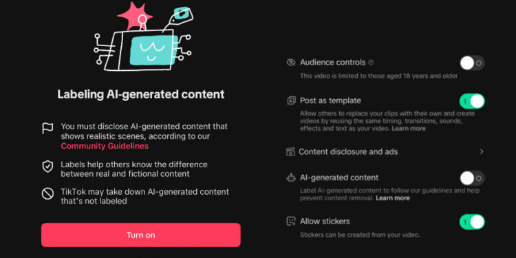 TikTok Mandates Tags For AI-Content