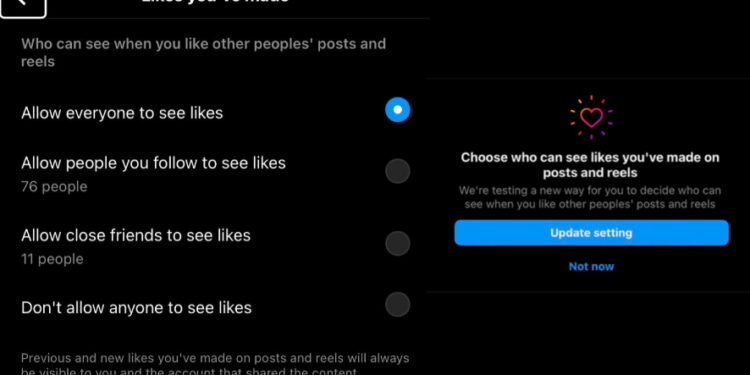Instagram Explores New Feature To Conceal Like Activity