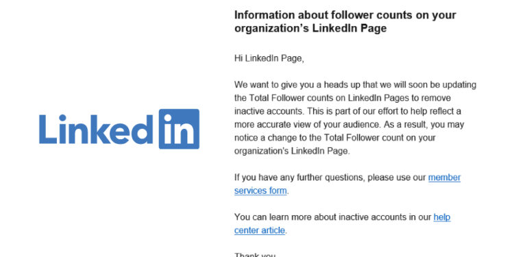 LinkedIn To Adjust Follower Metrics