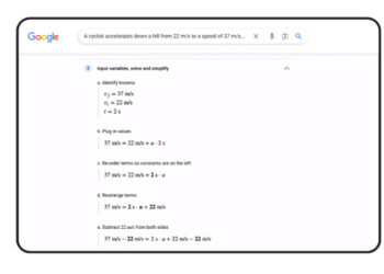 Google Bolsters STEM Learning With Search And Lens Upgrades