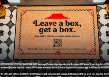 Pizza Hut Honors Delivery Drivers With Unique QR Doormat Initiative