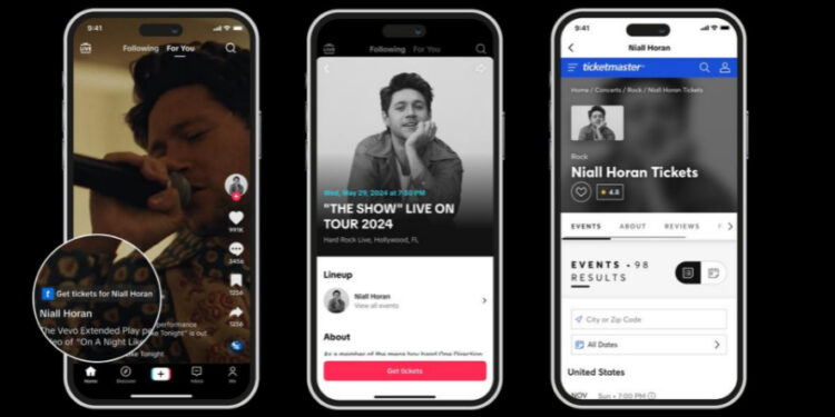 TikTok And Ticketmaster Extend Ticketing Feature To 20+ Countries